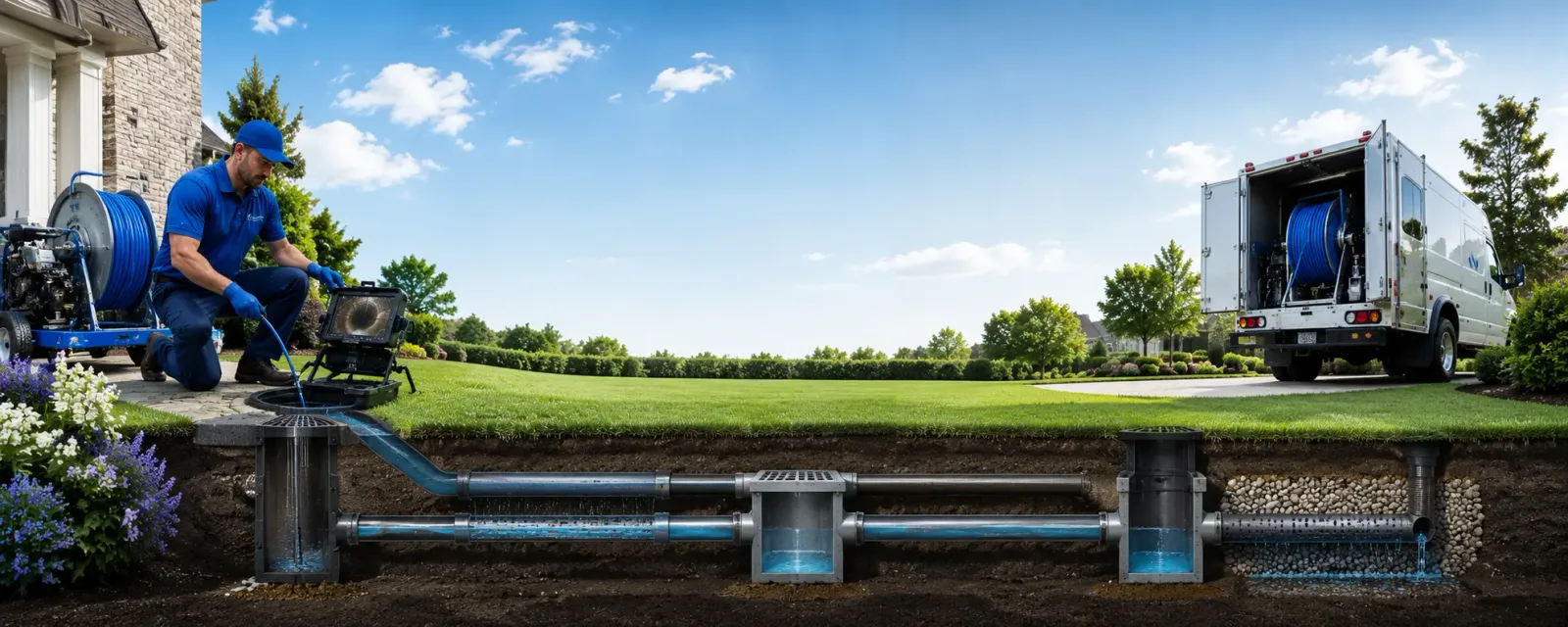 Outdoor drain cleaning information for Whiteland, IN